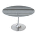 Zuo Star City Dining Table Gray & Silver