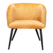 Zuo Modern Papillion Yellow Accent Chair