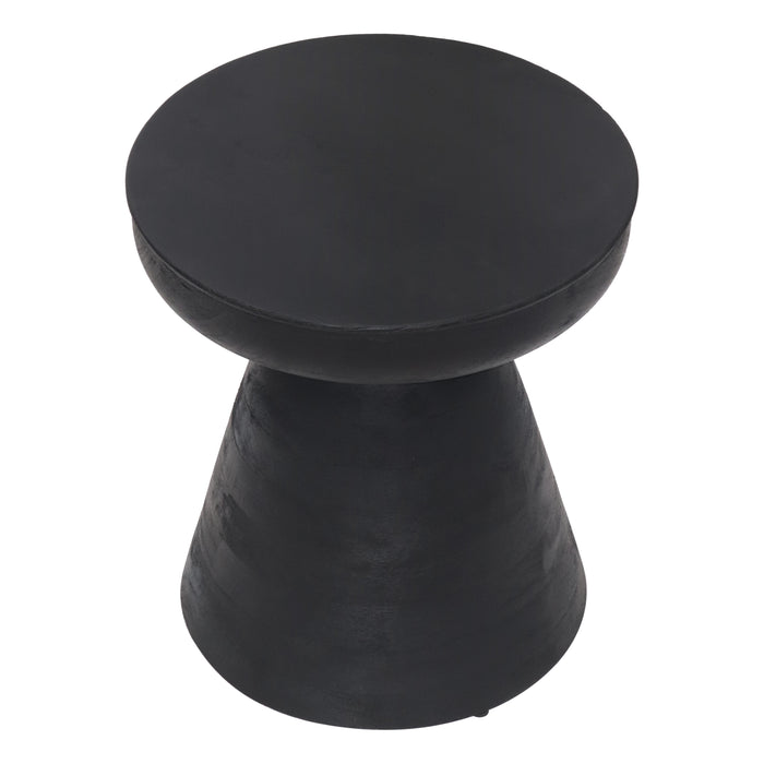 Zuo Sage Round Black Side Table