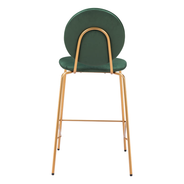 Zuo Odessa Counter Stool Green