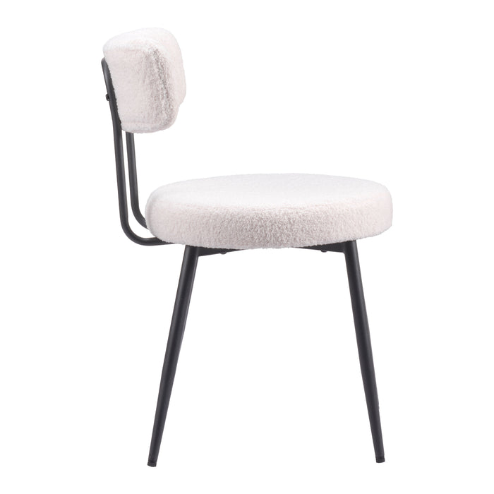 Zuo Blanca White Dining Chair