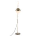 Zuo Waterloo Modern Arc Floor Lamp White & Bronze