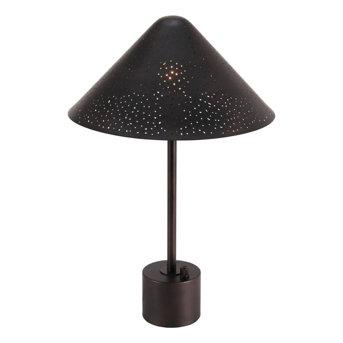 Zuo Cardo Modern Electroplated Steel Black Table Lamp