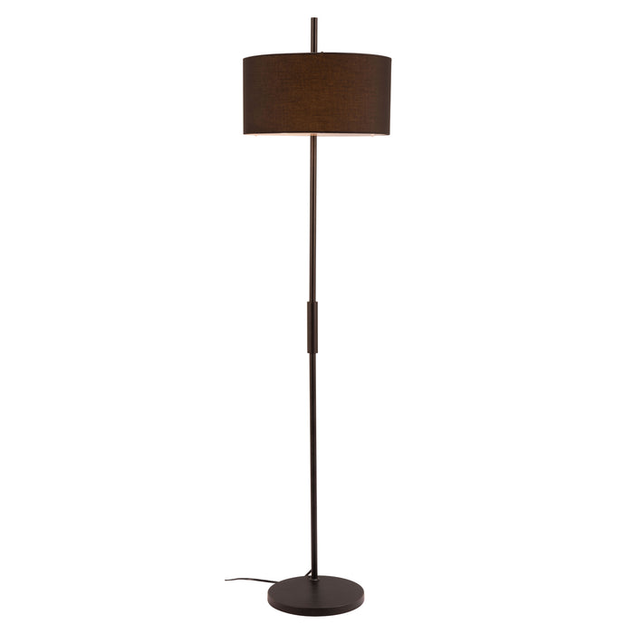 Zuo Lonte Sleek Steel Frame Modern Floor Lamp Black