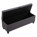 Zuo Halifax Storage Bench Gravel Gray