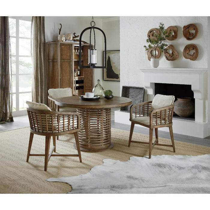 Hooker Furniture Casual Dining Sundance 48in Rattan Round Dining Table