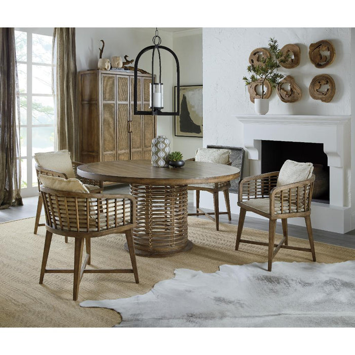 Hooker Furniture Casual Dining Sundance 60in Rattan Round Dining Table