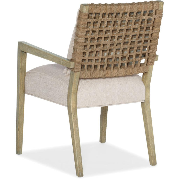 Hooker Furniture Surfrider Woven Back Dining Arm Chair