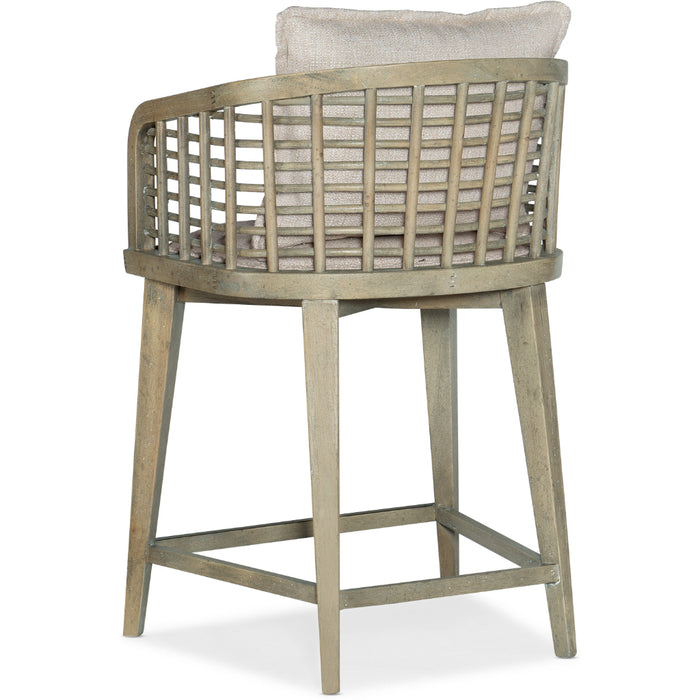 Hooker Furniture Casual Dining Surfrider Barrel Back Counter Stool