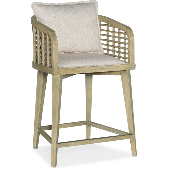 Hooker Furniture Casual Dining Surfrider Barrel Back Counter Stool