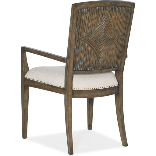 Hooker Furniture Sundance Carved Back Dining Arm Chair