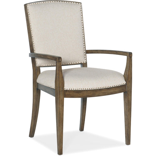 Hooker Furniture Sundance Carved Back Dining Arm Chair