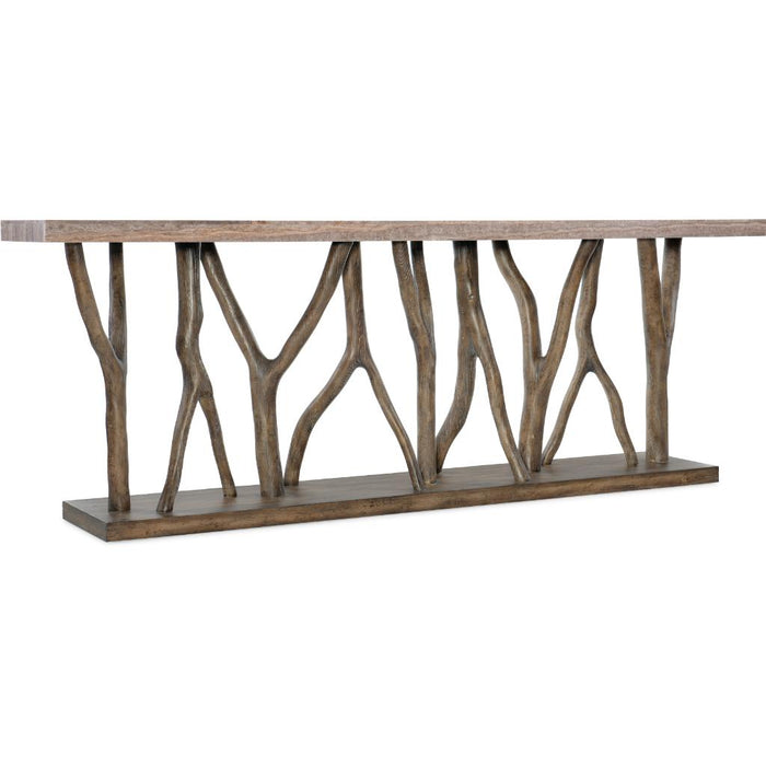 Hooker Furniture Sundance Console Table Wood Tree Branch Table