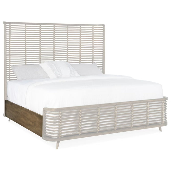 Hooker Furniture Dark Wood Sundance King Rattan Bed