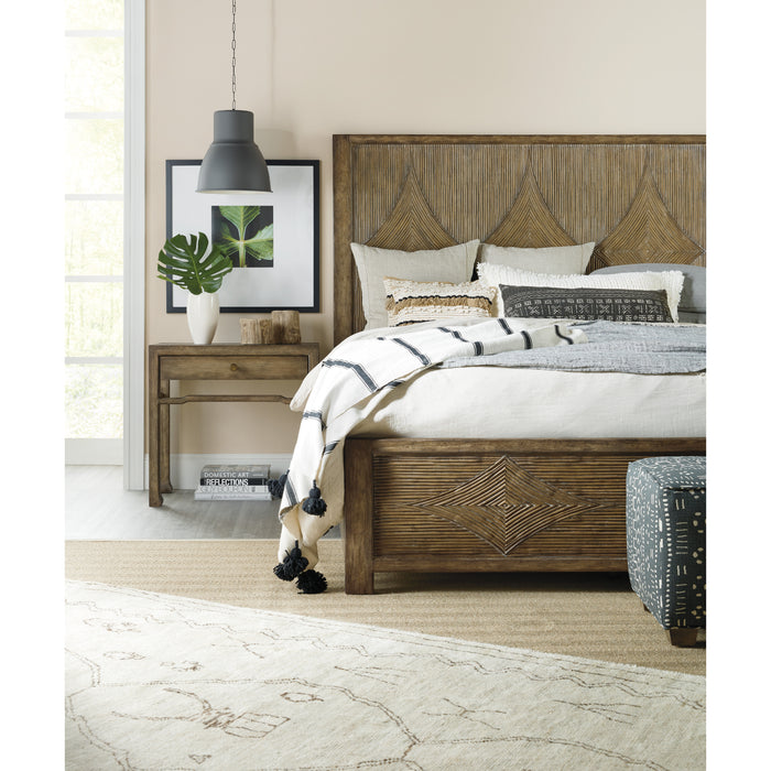 Hooker Furniture Rustic Wood Sundance Queen Panel Bed 