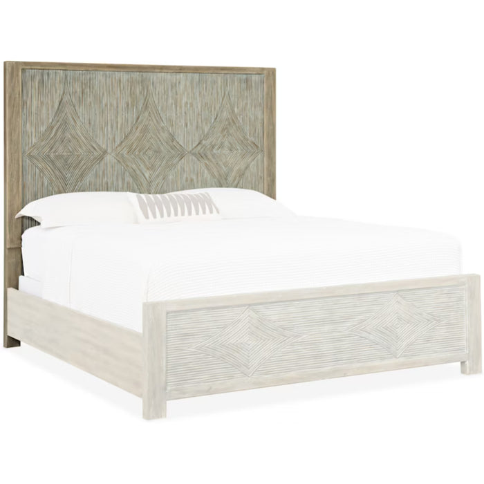 Hooker Furniture Rustic Wood Surfrider Queen Panel Bed  