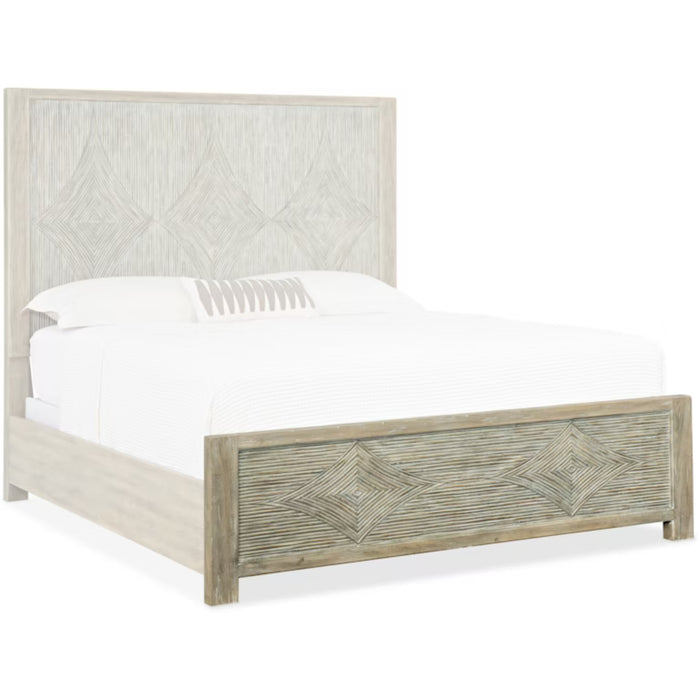 Hooker Furniture Rustic Wood Surfrider Queen Panel Bed  