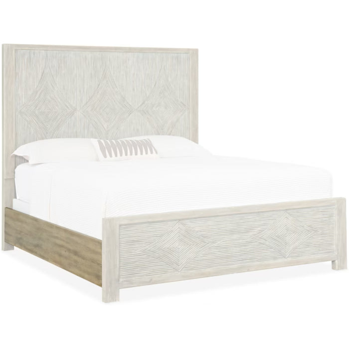 Hooker Furniture Rustic Wood Surfrider Queen Panel Bed  