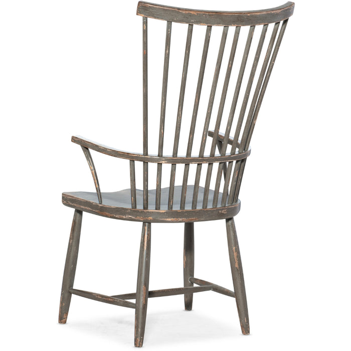 Hooker Furniture Casual Dining Alfresco Marzano Windsor Dining Arm Chair