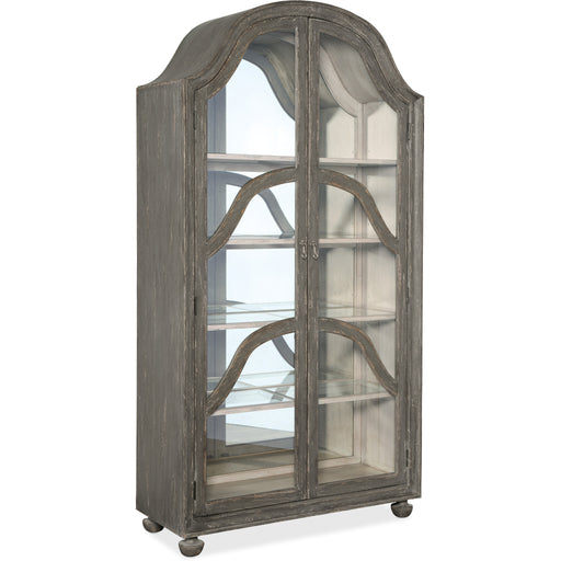 Hooker Furniture Dining Alfresco Costa Rustic Wood Display Cabinet