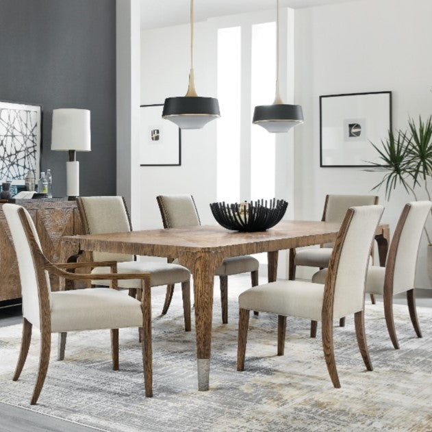 Hooker Furniture Chapman Extension Rectangle Wood Dining Table Set