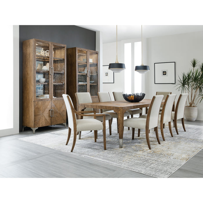 Hooker Furniture Chapman Extension Rectangle Wood Dining Table Set