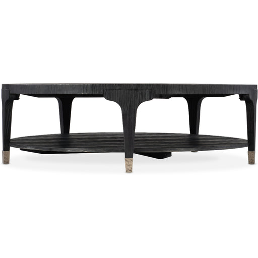 Hooker Furniture  Chapman Shou Sugi Ban Round Cocktail Table