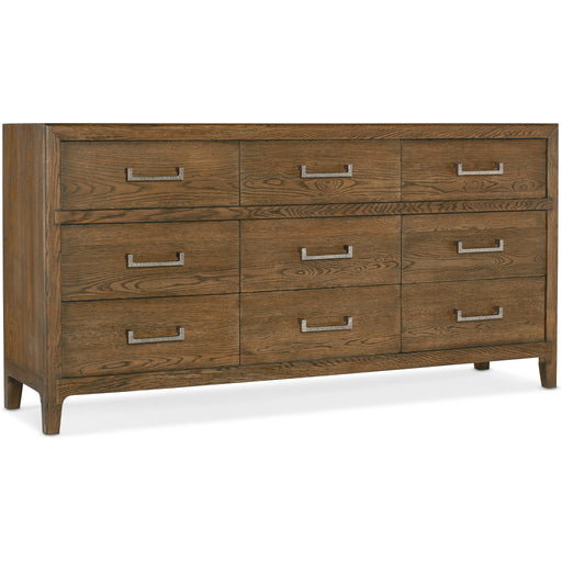 Hooker Furniture Medium Wood Chapman Nine-Drawer Dresser 