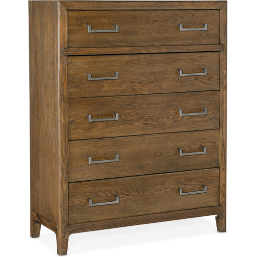 Hooker Furniture Medium Wood Tall Chapman Five-Drawer Chest 