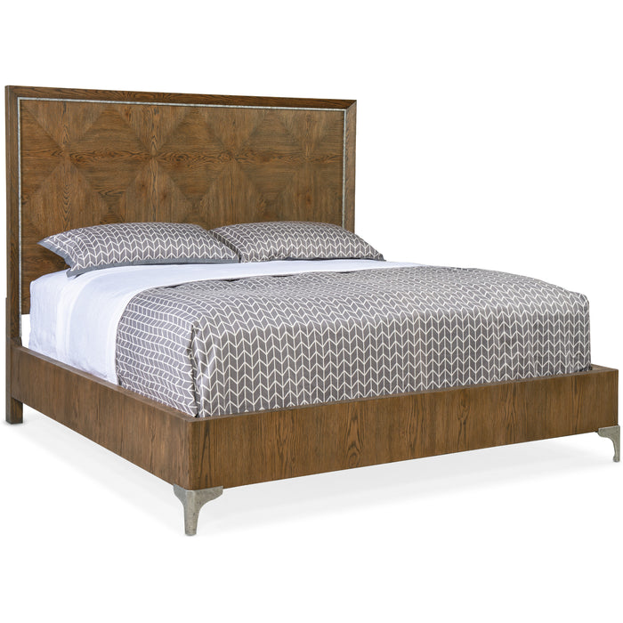 Hooker Furniture Rustic Wood Chapman Queen Panel Bed 