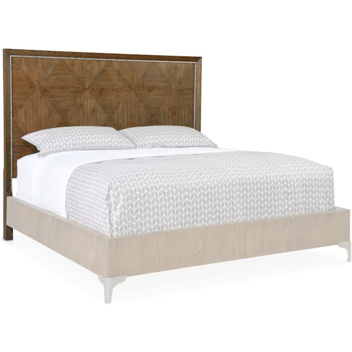 Hooker Furniture Rustic Wood Chapman Queen Panel Bed 