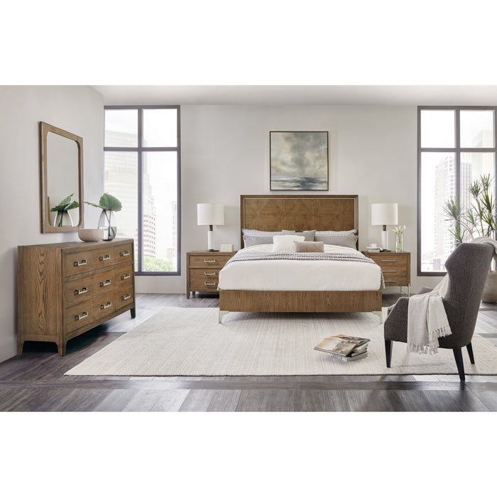 Hooker Furniture Rustic Wood Chapman Cal King Panel Bed 