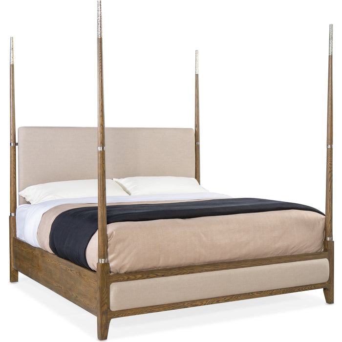 Hooker Furniture Modern Chapman Queen Four Poster Bed 