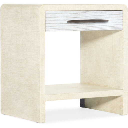 Hooker Furniture Modern Cream Cascade One-Drawer Nightstand