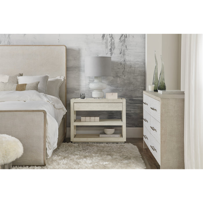 Hooker Furniture Modern Light Wood Cascade One-Drawer Nightstand