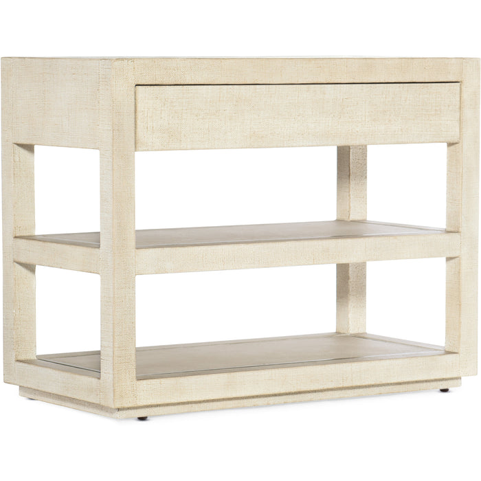 Hooker Furniture Modern Light Wood Cascade One-Drawer Nightstand