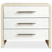 Hooker Furniture Modern Cream Cascade Three-Drawer Nightstand