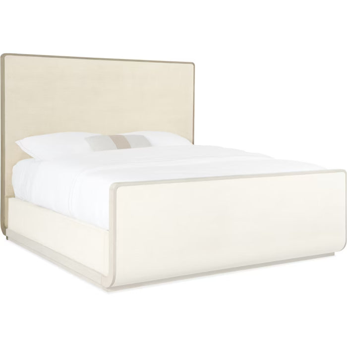 Hooker Furniture Modern Cream Cascade Queen Sleigh Bed 