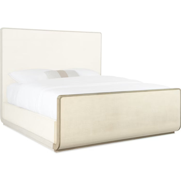 Hooker Furniture Modern Cream Cascade Queen Sleigh Bed 