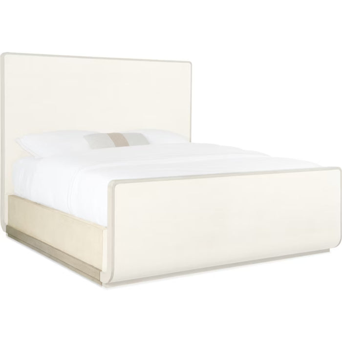 Hooker Furniture Modern Cream Cascade Queen Sleigh Bed 