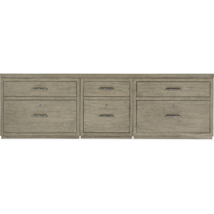 Hooker Furniture Linville Falls Credenza - 96in Top-Small File and 2 Lateral Files 