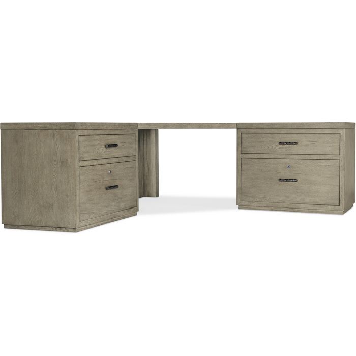 Linville Falls Corner Combo-2-36in Lateral Files Home Office Desk by Hooker Furniture