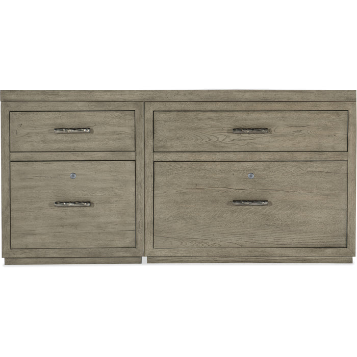 Hooker Furniture Linville Falls Credenza - 60in Top-Small File and Lateral File 