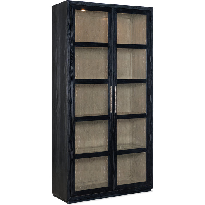 Hooker Furniture Dining Linville Falls Shou Sugi Ban Curio Cabinet 