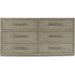 Hooker Furniture Modern Linville Falls Chimney Gap Six Drawer Dresser 