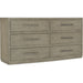 Hooker Furniture Modern Linville Falls Chimney Gap Six Drawer Dresser 