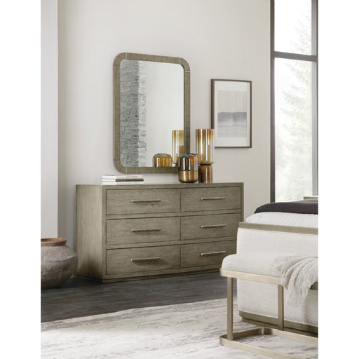 Hooker Furniture Linville Falls Pinnacle Grey Wood Trails Mirror 