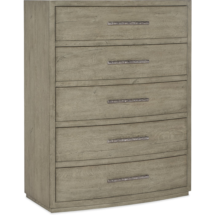 Hooker Furniture Modern Linville Falls Pisgah Five Drawer Chest 