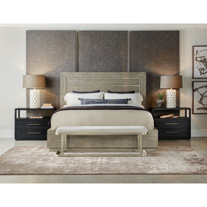 Hooker Furniture Modern Linville Falls Mill Ridge King Panel Bed 