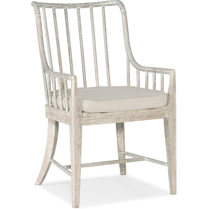 Hooker Furniture Serenity White Wood Rectangle Dining Chair